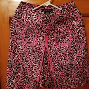 Pink and black skirt